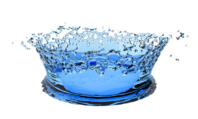 Water splash isolated