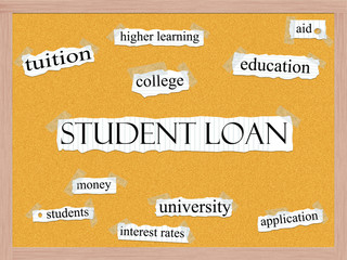 Student Loan Corkboard Concept