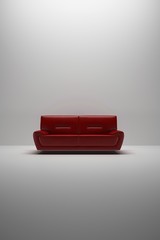 Background White Wall with sofa