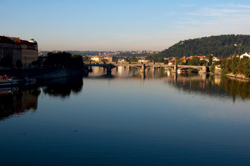 Fototapeta na wymiar bridges of Prague