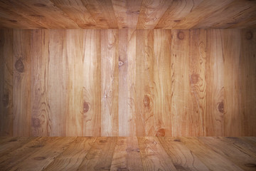 Vintage wooden room background