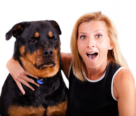 Me, excited! Dog...not so much.