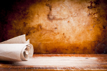 Old Parchment Paper Scroll