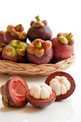 Fresh mangosteens fruit