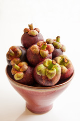 Tropical mangosteens fruit
