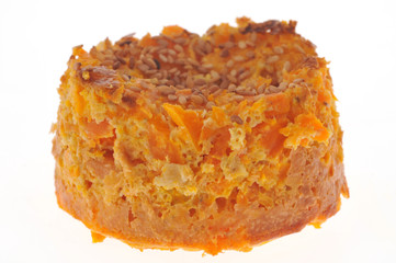Flan de carottes aux graines de sésame