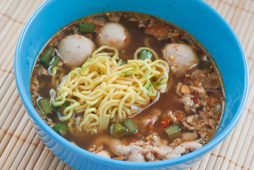 bowl of noodles