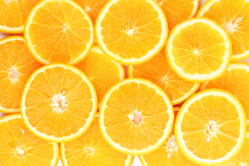 Oranges close up