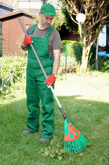 Gärtner bei der Arbeit