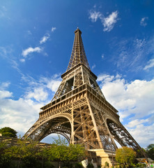 Fototapeta na wymiar Paryż Wieża Eiffla we Francji