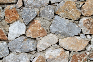 Real rock wall.