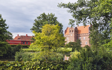 Hesselager castle on Funen in Denmark