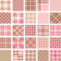 Big plaid pattern set
