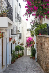 Side Street in Mojacar Village, Almeria, Andalusia, Spain