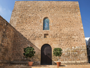Santa Maria Church in Mojacar Village, Almeria, Andalusia, Spain