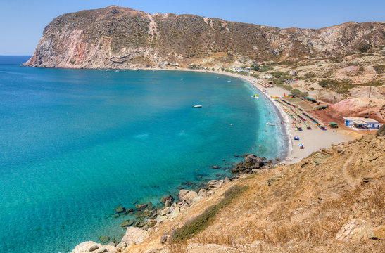 Agia Kyriaki beach, Milos island, Cyclades, Greece