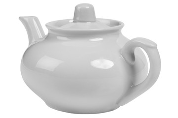 white tea pot