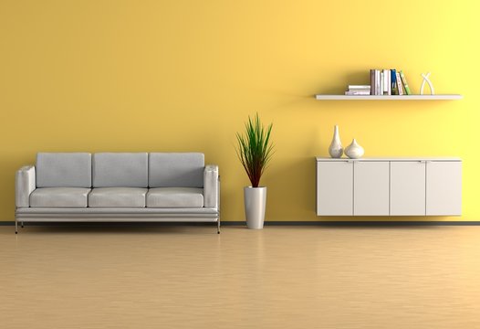 Wohnzimmer - Gelb