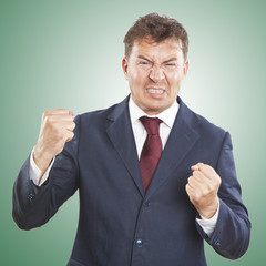 angry businessman