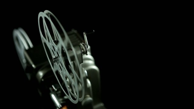 Film reel of an 8mm vintage Projector