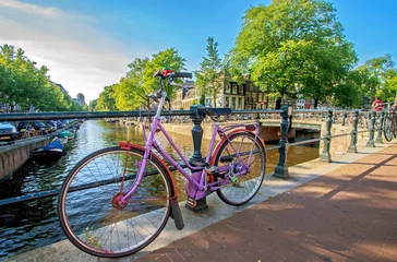 Zelfklevend Fotobehang Fiets...Amsterdam...Nederland © Ivan Floriani