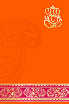 Hindu Wedding Card India Stock Illustration | Adobe Stock