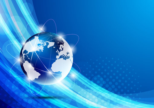 Background with globe