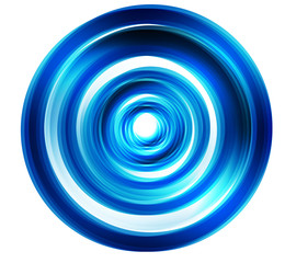 Vector abstract circle blue and line. water