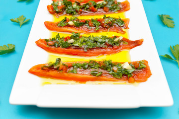 Pepperoni with anchovies