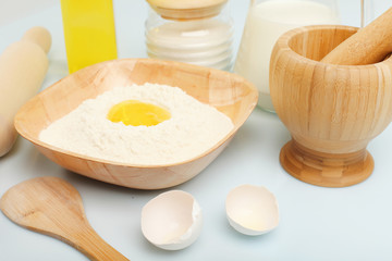 Different products to make bread