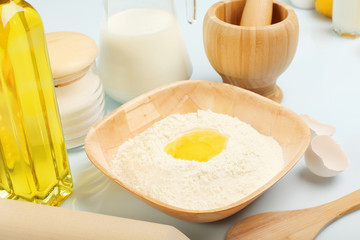 Different products to make bread