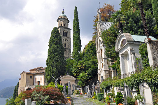 Morcote im Tessin, Kirche und Friedhof