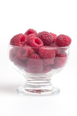 raspberries in cups