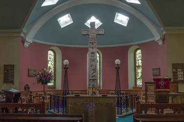 Religious, monument, Ruthwell Runic Cross - obrazy, fototapety, plakaty