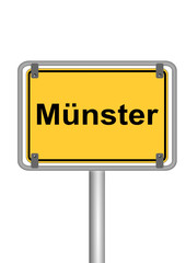 Ortsschild Münster