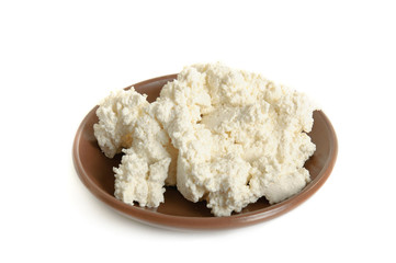 Cottage cheese and milk
