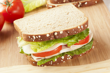 Fresh Homemade Turkey Sandwich