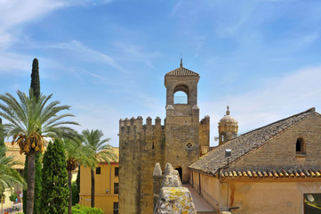 Fototapeta na wymiar Alcazar de los Reyes Cristianos w Kordobie, Hiszpania