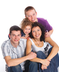 Fototapeta premium Portrait of happy family
