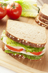 Fresh Homemade Turkey Sandwich
