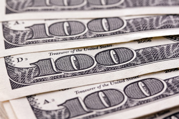 Dollar Geldscheine. Detail