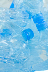 bouteilles plastique compactées