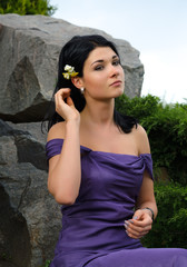 Beautiful glamorous woman