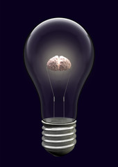 Light Bulb Brain Creative