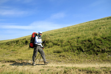 Obraz premium Hiking in the mountains.