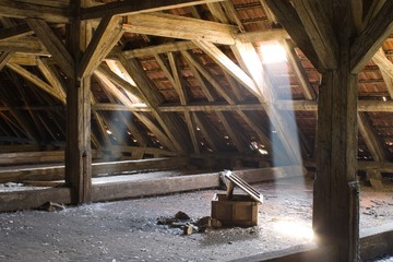 old attic - obrazy, fototapety, plakaty