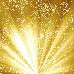 Golden christmas background