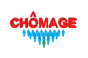 Fototapeta premium Chômage et Chômeurs
