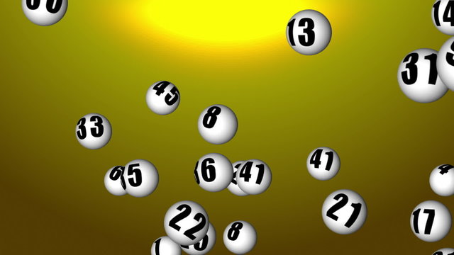 Flying lotto balls in 3D space