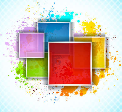 Background with squares